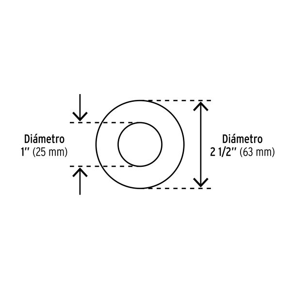 40962 - Bolsa de 1 kilo arandelas planas galvanizadas 1', FIERO
