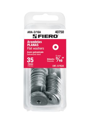 ARA-3-16A.jpg 40750 - Blíster con 35 arandelas planas de 3/16', Fiero