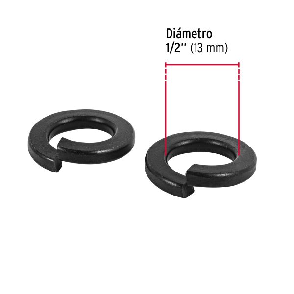 44690 - Bolsa con 100 arandelas de presión de 1/2', FIERO