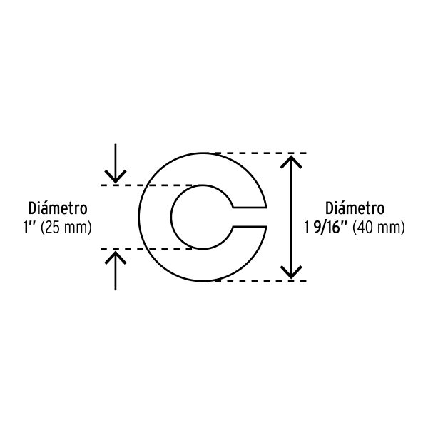 40956 - Bolsa con 30 arandelas de presión de 1', FIERO
