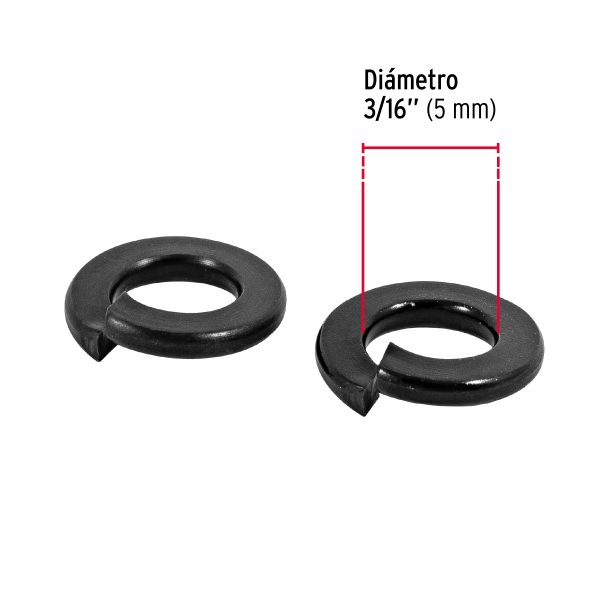 44685 - Bolsa con 200 arandelas de presión de 3/16', FIERO