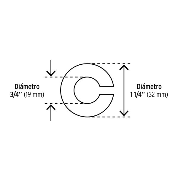 40954 - Bolsa con 60 arandelas de presión de 3/4', FIERO