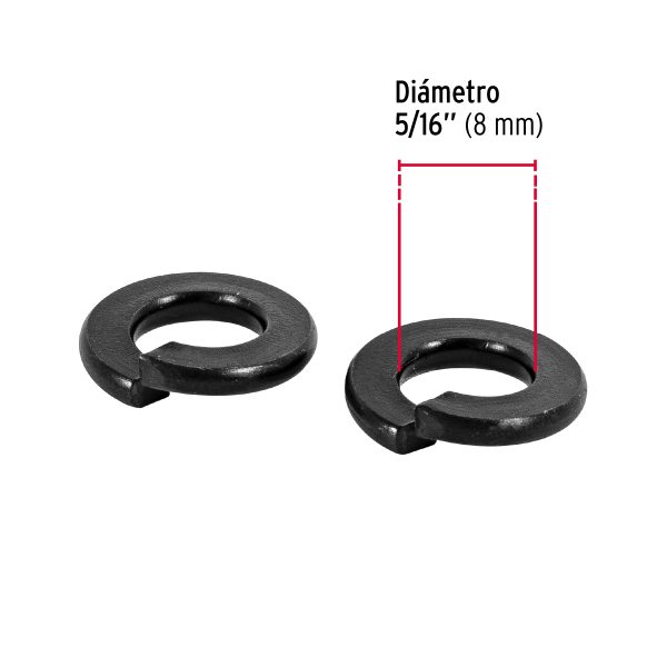 44687 - Bolsa con 150 arandelas de presión de 5/16', FIERO