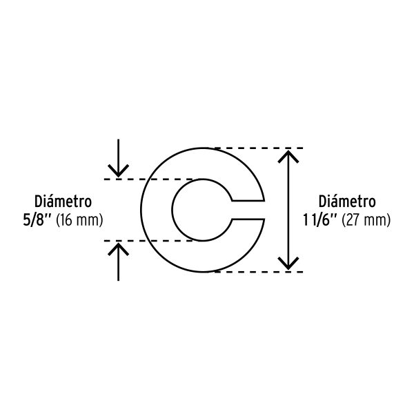 40953 - Bolsa con 60 arandelas de presión de 5/8', FIERO
