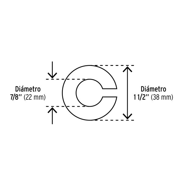 40955 - Bolsa con 30 arandelas de presión de 7/8', FIERO
