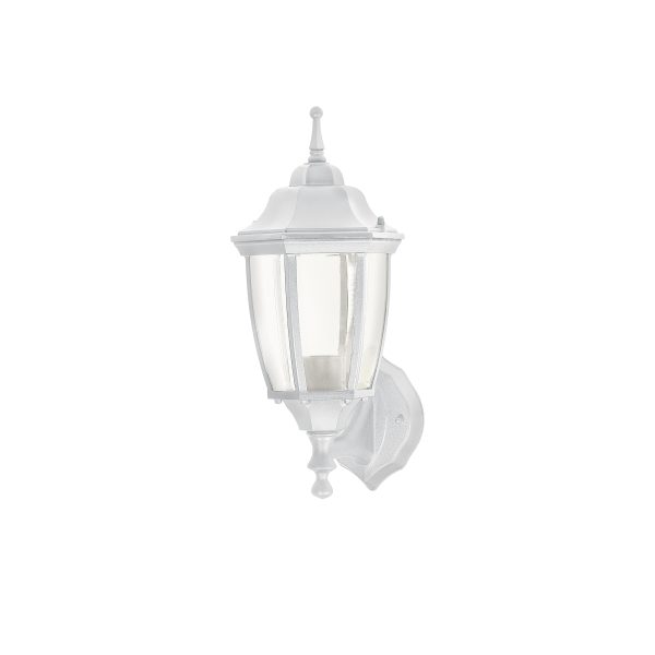 47288 - Arbotante tipo farol tradicional soportado p/exterior blanco