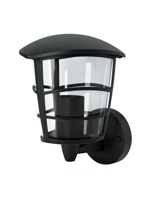 45092 - Arbotante tipo farol moderno soportado p/exteriores, negro