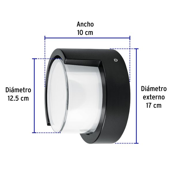 46995 - Arbotante decorativo de LED 10 W luz cálida, Volteck
