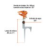 ASP-11RFC2.jpg 10323 - Aspersor metálico 14' dos vías, reforzado, estaca de escalón