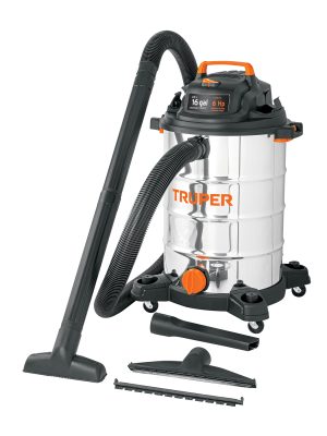 ASP-16X.jpg 101525 - Aspiradora de sólidos y líquidos, 16 gal, acero inox, Truper