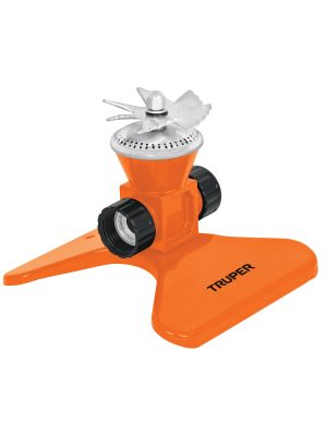 10329 - Aspersor base metálica, con aspas de aluminio, Truper