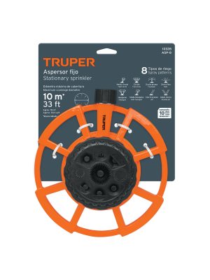 10328 - Aspersor base metálica, con 8 funciones, Truper