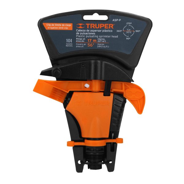 10333 - Aspersor plástico cabeza sola, Truper
