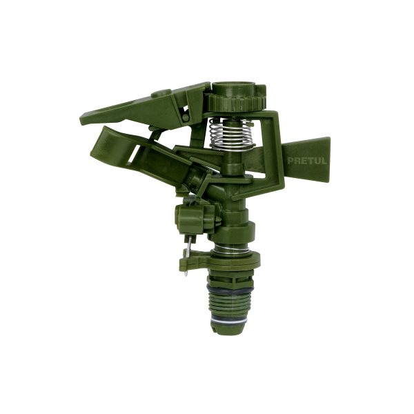 20070 - Aspersor plástico, cabeza sola, verde, Pretul