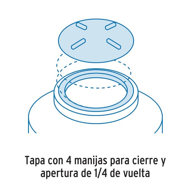 40131 - Tapa de 18' con arillo para tinaco, Foset