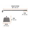 10559 - Azadón jardinero, mango fibra de vidrio de 60', TRUPER