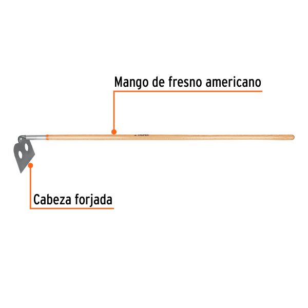 10565 - Azadón mezclero, cabeza forjada 10', mango de 60', TRUPER