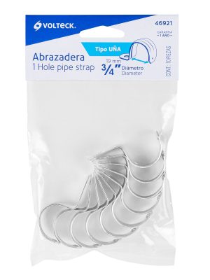 AU-3-4E1.jpg 46921 - Bolsa c/10 abrazaderas tipo uña 3/4' p/tubo pared delgada