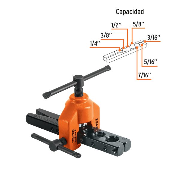 12865 - Avellanador profesional de 3/16' a 5/8', Truper Expert