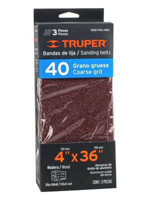 B40-PUL-4X6E1.jpg 16167 - Caja con 3 bandas de lija 4' x 36' grano 40 para PUL 4x6