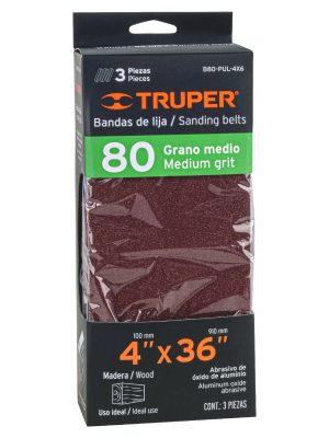 B80-PUL-4X6E1.jpg 16171 - Caja con 3 bandas de lija 4' x 36' grano 80 para PUL 4x6