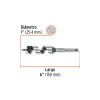 104064 - Broca auger tipo berbiquí 1' X 6', TRUPER