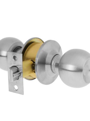 28050 - Cerradura esfera cilíndrico, entrada, cromo, blíster, BASIC