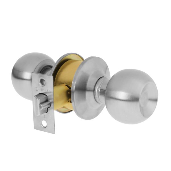 23562 - Cerradura tipo esfera, cilíndrico, entrada, cromo, BASIC