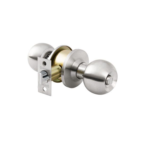 23565 - Cerradura tipo esfera, cilíndrico, recámara, cromo, BASIC