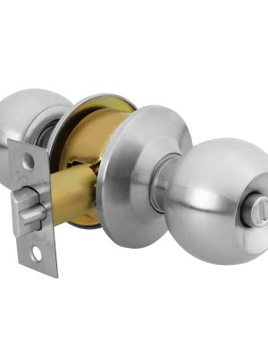 28053 - Cerradura esfera cilíndrico, recámara, cromo, blíster, BASIC