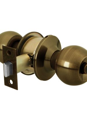 23567 - Cerradura tipo esfera, cilíndrico, baño, antiguo, BASIC