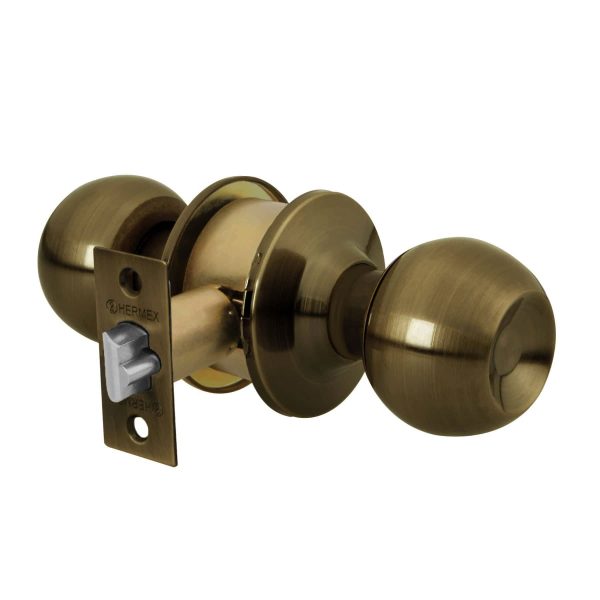 28049 - Cerradura esfera cilíndrico, entrada, antiguo, blíster, HB