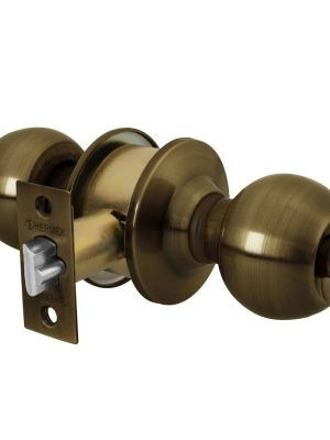 28052 - Cerradura esfera cilíndrico, recámara, antiguo, blíster, HB