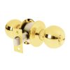 23566 - Cerradura tipo esfera, cilíndrico, baño, brillante, BASIC