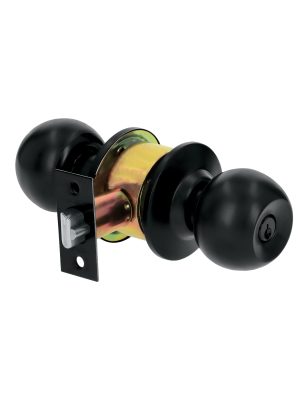 28138 - Cerradura tipo esfera, cilíndrico, recámara, negro, BASIC