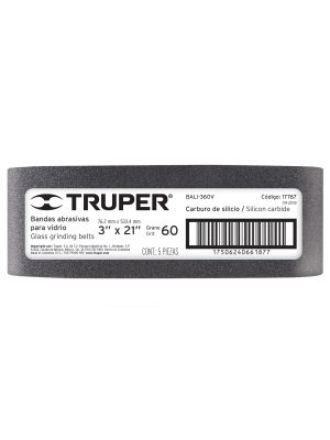 BALI-360VE1.jpg 17767 - 1 banda de lija 3 x 21' p/vidrio grano 60 en paquete de 5