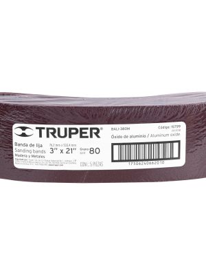 BALI-380ME1.jpg 15799 - 1 banda de lija 3 x 21' p/madera grano 80 en paquete de 5