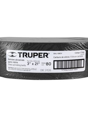 BALI-380VE1.jpg 17768 - 1 banda de lija 3 x 21' p/vidrio grano 80 en paquete de 5