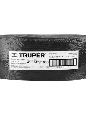 17907 - 1 banda de lija 4 x 24' p/vidrio grano 100 en paquete de 5