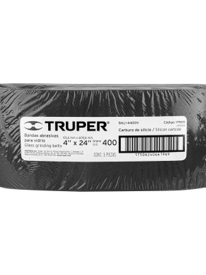 17909 - 1 banda de lija 4 x 24' p/vidrio grano 400 en paquete de 5