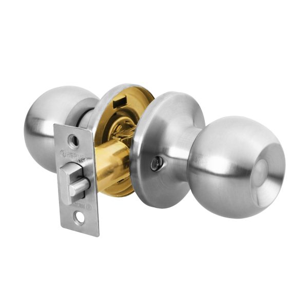 23657 - Cerradura tipo esfera, tubular, entrada, cromo, HERMEX BASIC