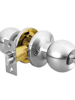 28072 - Cerradura esfera tubular, recámara, cromo, blíster, BASIC