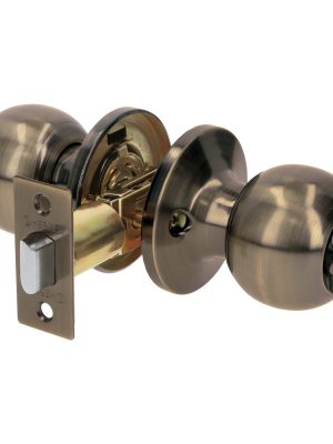 28074 - Cerradura esfera tubular, baño, antiguo, blíster, BASIC