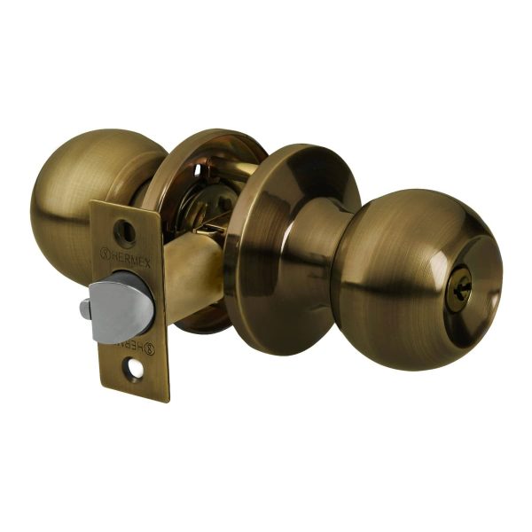 28068 - Cerradura esfera tubular, entrada, antiguo, blíster, BASIC