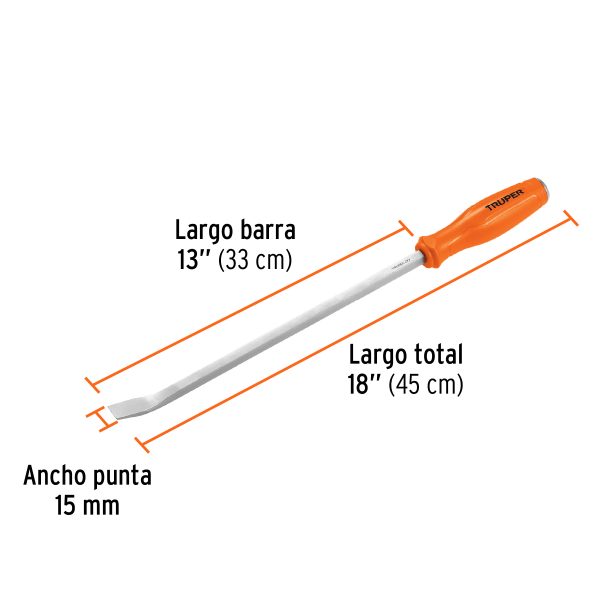 101060 - Barra de palanca de 18', Truper