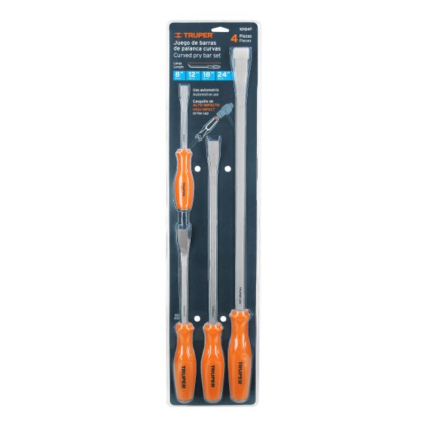 101047 - Juego con 4 barras de palanca, Truper