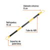 101019 - Barra extensible de 1.3 a 2.1 m reflejante para conos