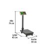 28461 - Báscula electrónica de plataforma, plegable, 100 kg. Pretul