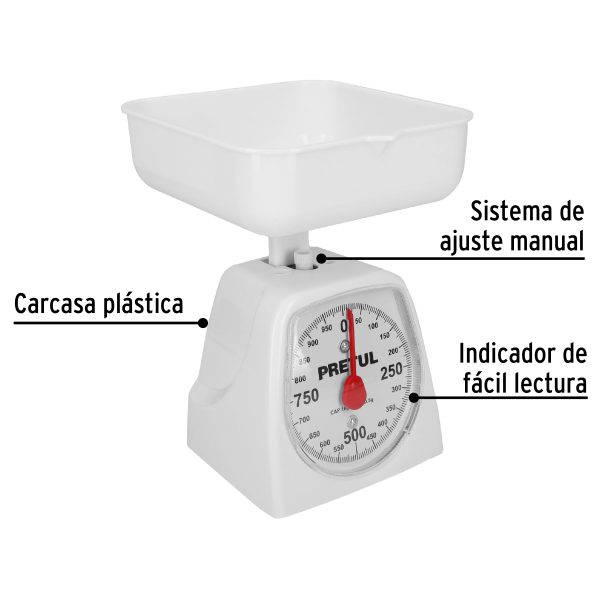 29970 - Báscula mecánica para cocina 1 Kg, Pretul