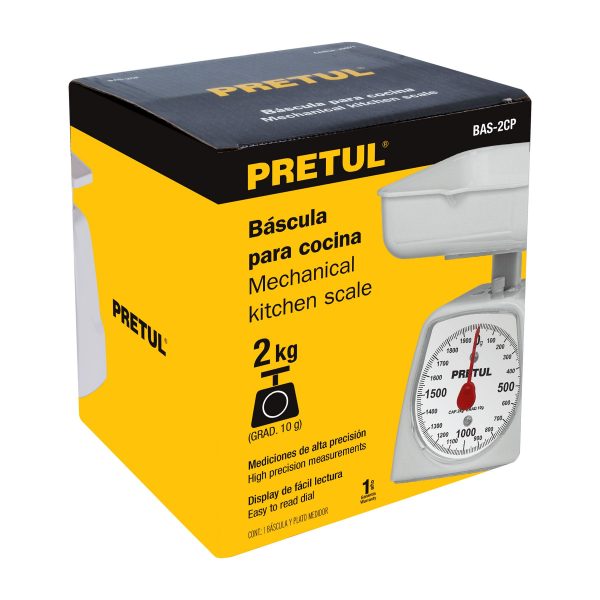 29971 - Báscula mecánica para cocina 2 Kg, Pretul